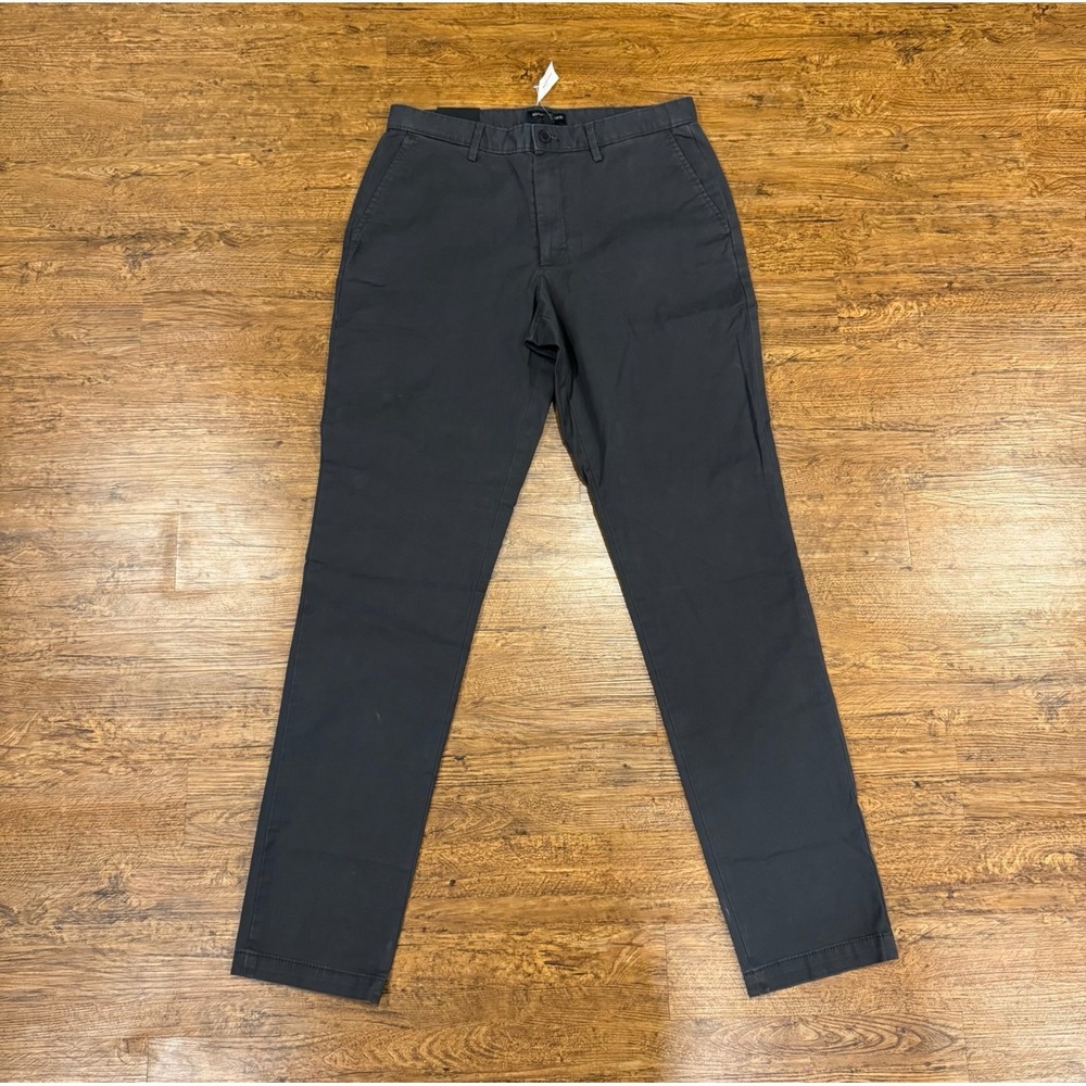 Banana Republic Gray Casual Athletic Fit Lived-In Chino Pants Men's 32x36‎ Tall
